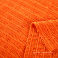 Composition de tissu de côte de chenille orange de bonne qualité